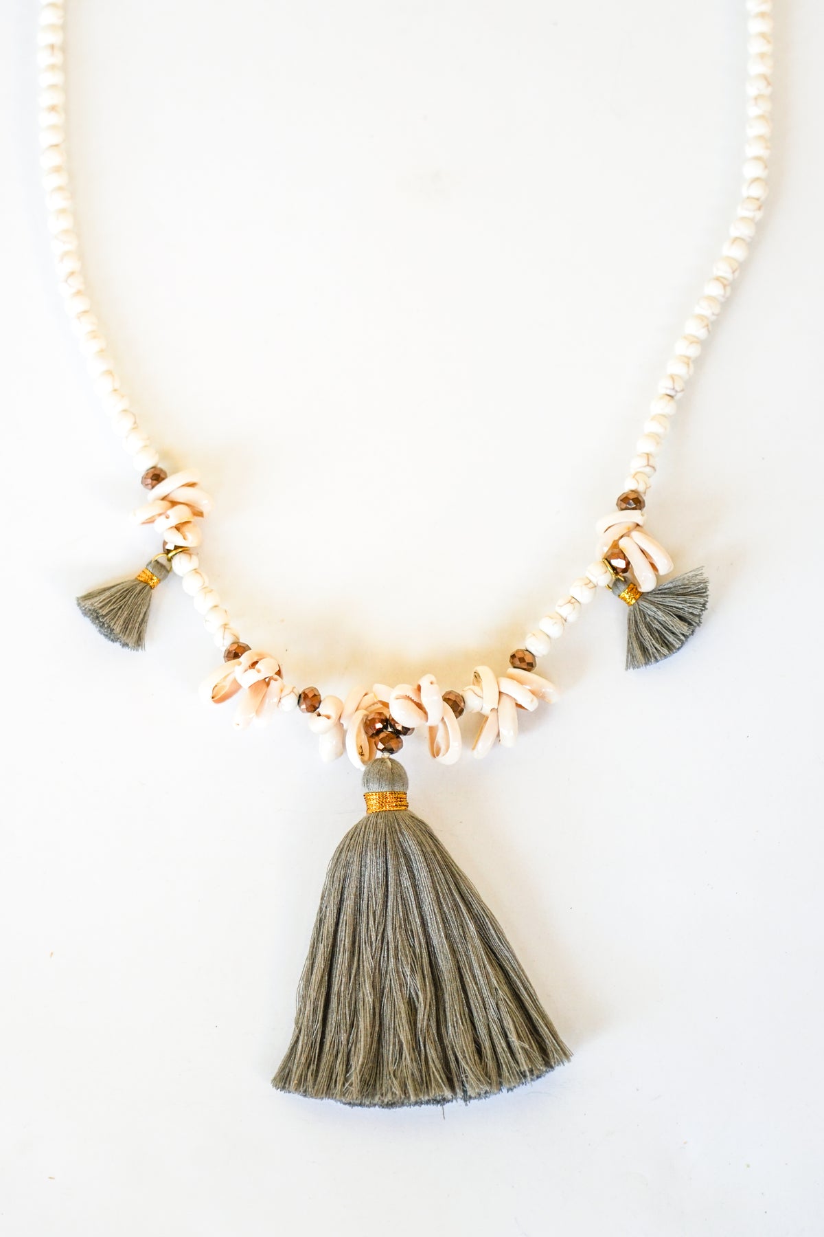 Tri Crystal Cowrie Necklace | Shop Bali Queen