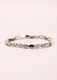 Feather Alloy Stretch Bracelet #56