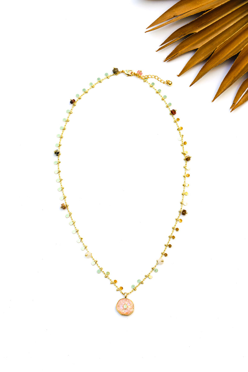 Hamsa Shine Light Coin Necklace | Shop Bali Queen