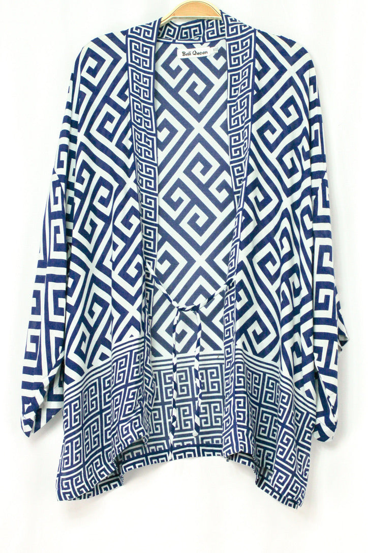 Tribal Tides Tie Kimono