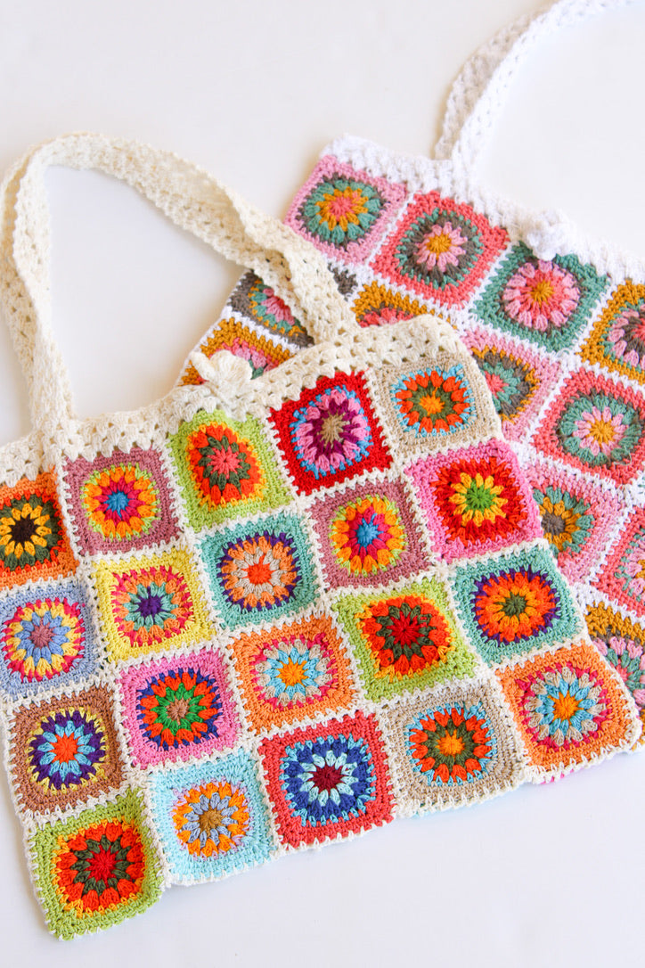 Flower Power Crochet Tote