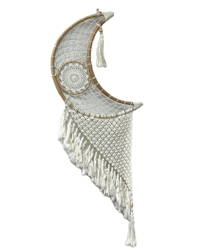 Large Mandala Crescent Moon Dreamcatcher | Shop Bali Queen