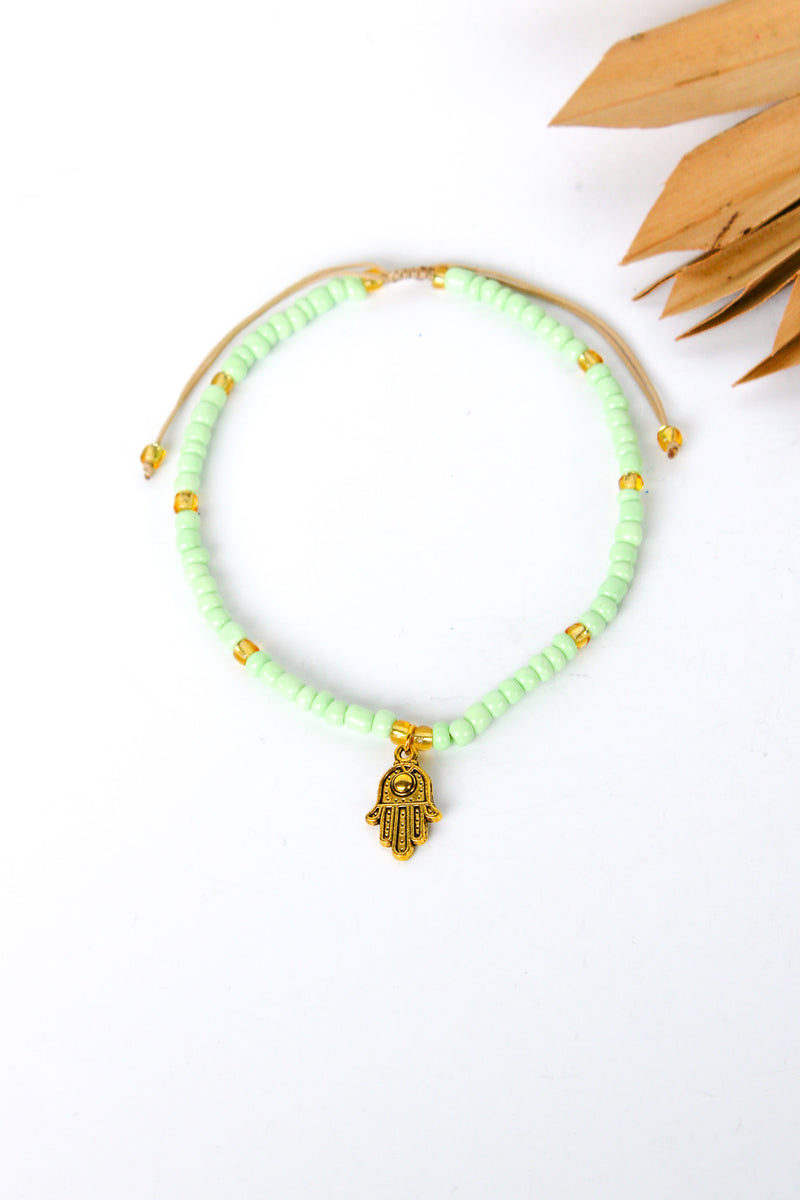 Under the Sun Solid Hamsa Anklet | Shop Bali Queen