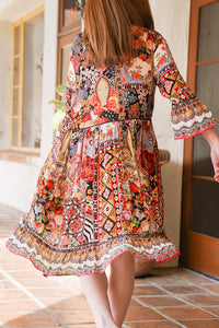 Bombay Long Sleeve Shirt Dress | Shop Bali Queen