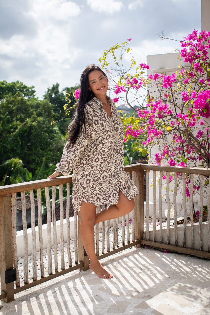 Verona Button Shirt Dress