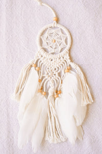 Macrame Dreamcatcher with Wood Bead