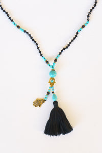 Lava Stone Hamsa Necklace | Shop Bali Queen