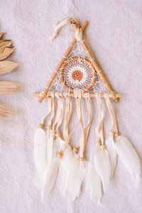 Mini Evil Eye Triangle Dreamcatcher