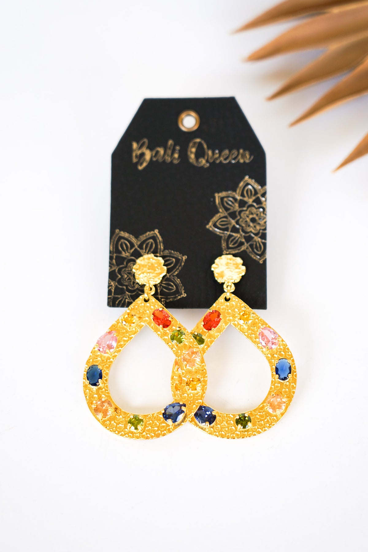 Dasha Teardrop Chalcedony Earring | Shop Bali Queen