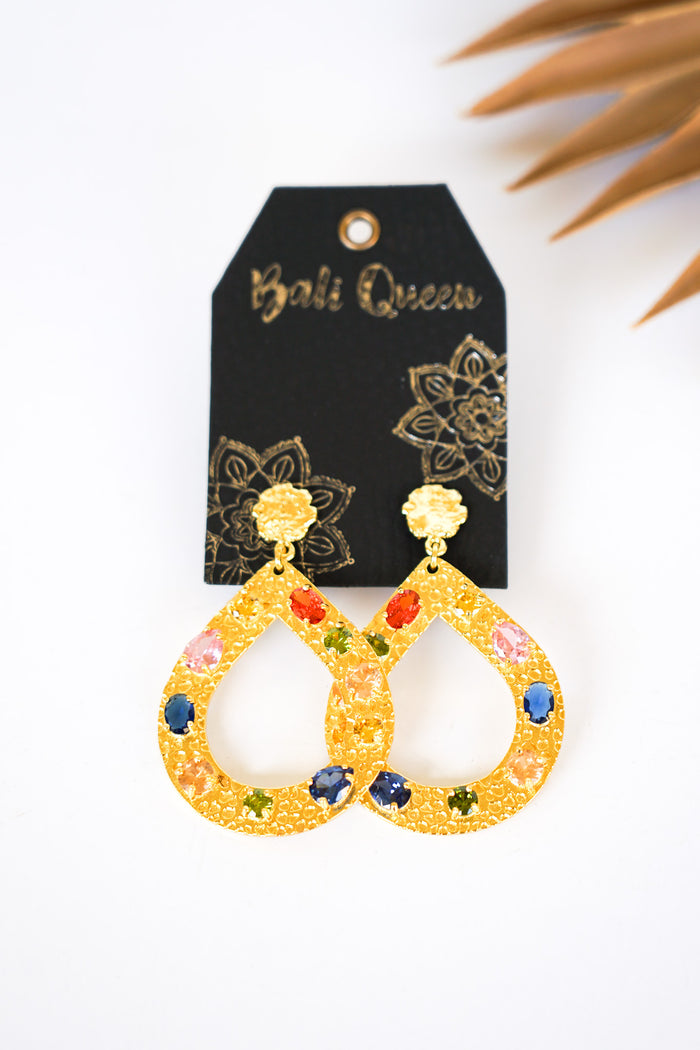 Dasha Teardrop Chalcedony Earring | Shop Bali Queen