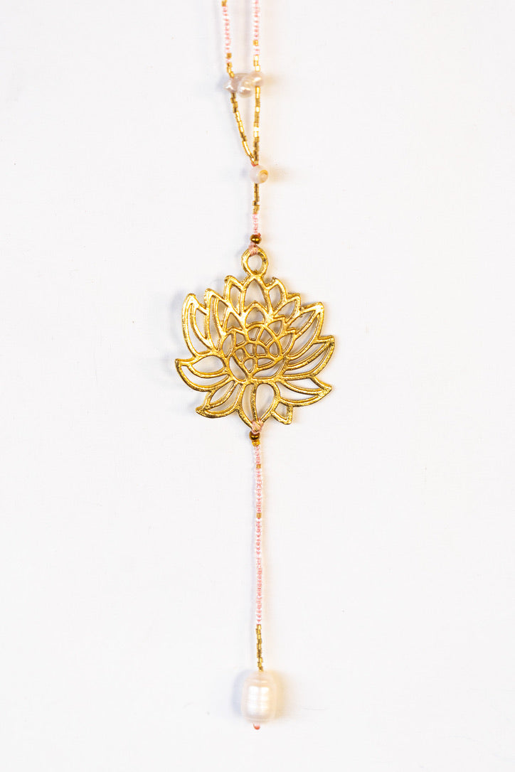 Lotus Pearl Necklace | Shop Bali Queen