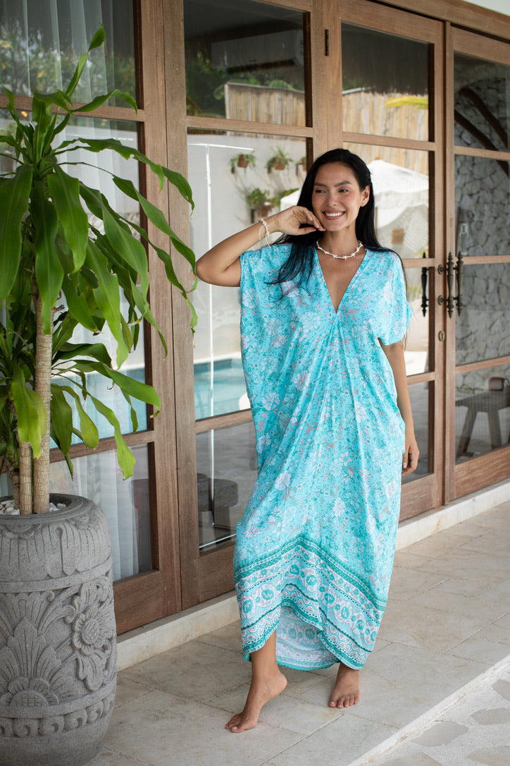 Beach Bloom Long Caftan