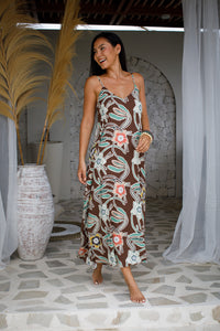 Tiger Lily Bow Back Maxi | Shop Bali Queen