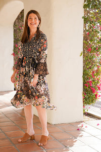Bombay Long Sleeve Shirt Dress | Shop Bali Queen