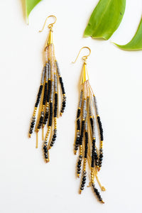 Sunset Tassel Beaded Earrings | Shop Bali Queen