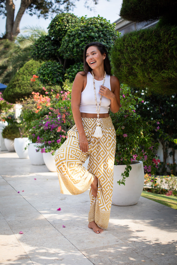 Tribal crop deals pants