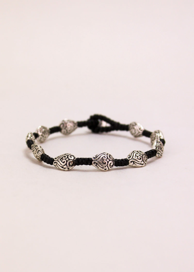 Teardrop Scroll Alloy Bracelet #68