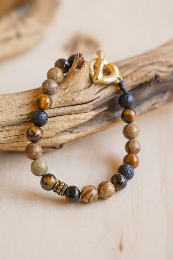 Unisex Stone Toggle Bracelet | Shop Bali Queen