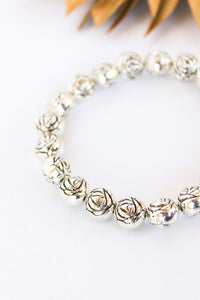 Rosebud Alloy Stretch Bracelet #99