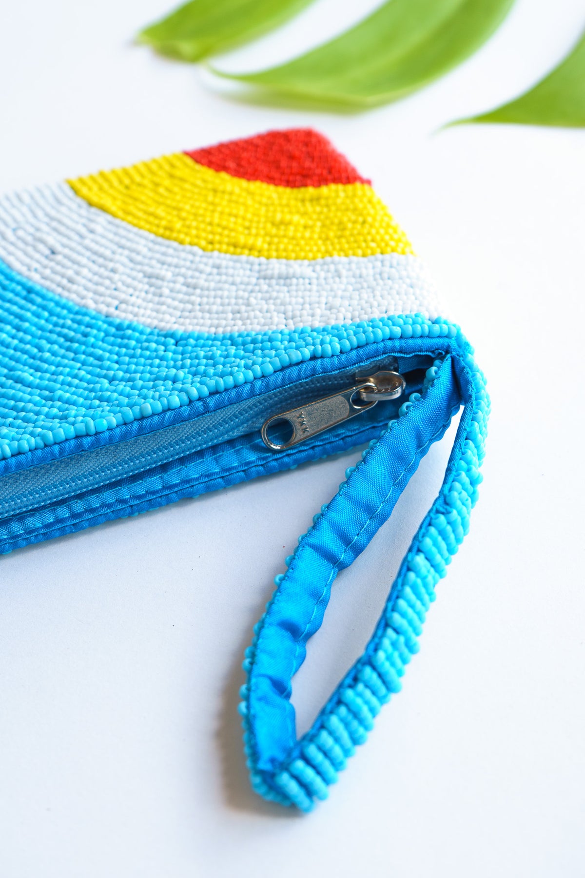 Sun Beam Beaded Coin Bag