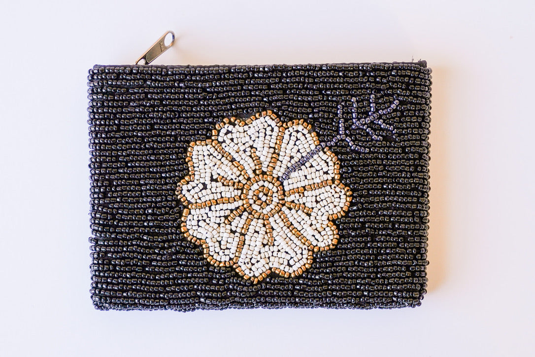 Hibiscus Beaded Coin Bag | Shop Bali Queen