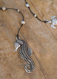 Lg Seahorse Alloy Necklace