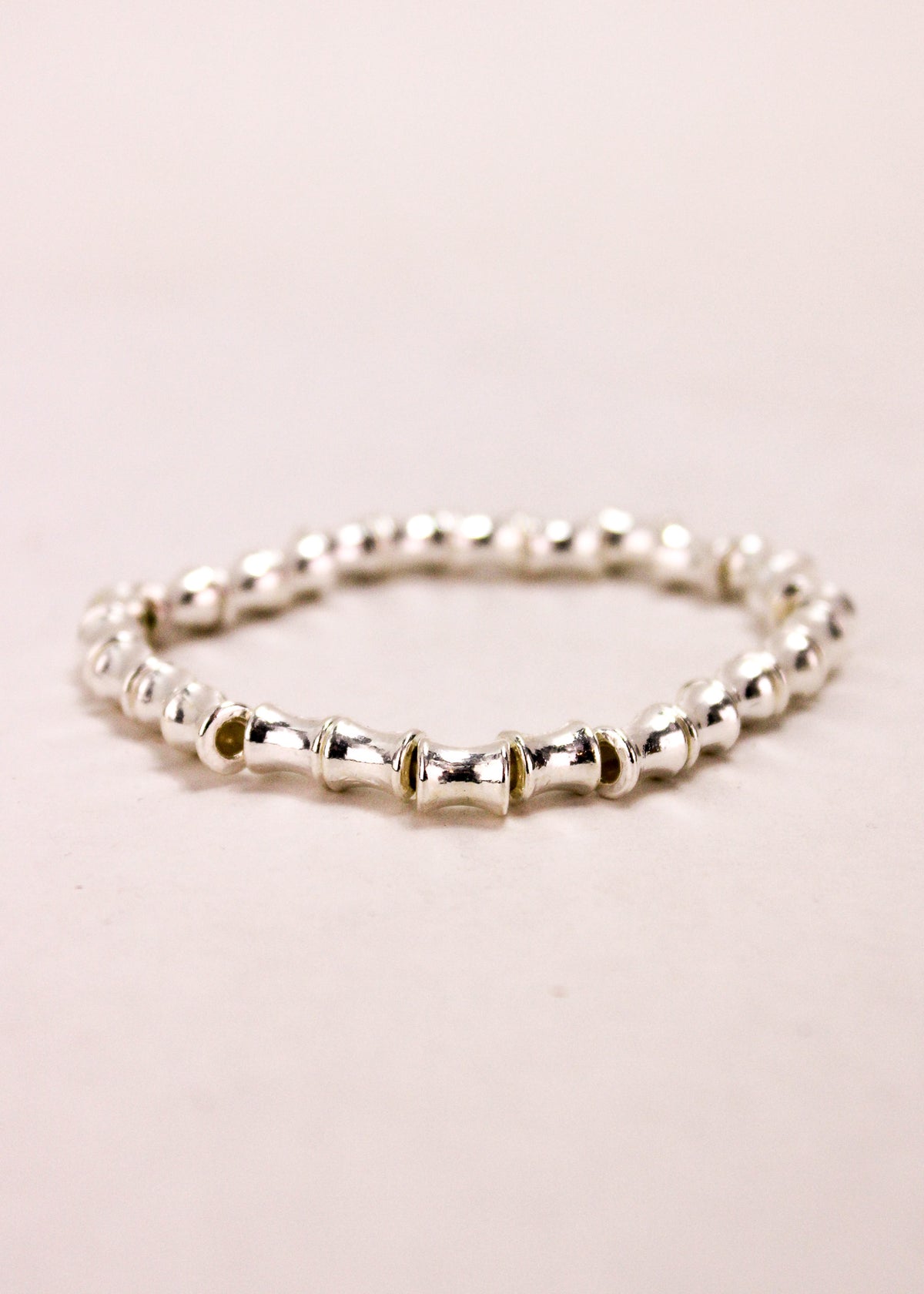 Tube Link Alloy Stretch Bracelet #6