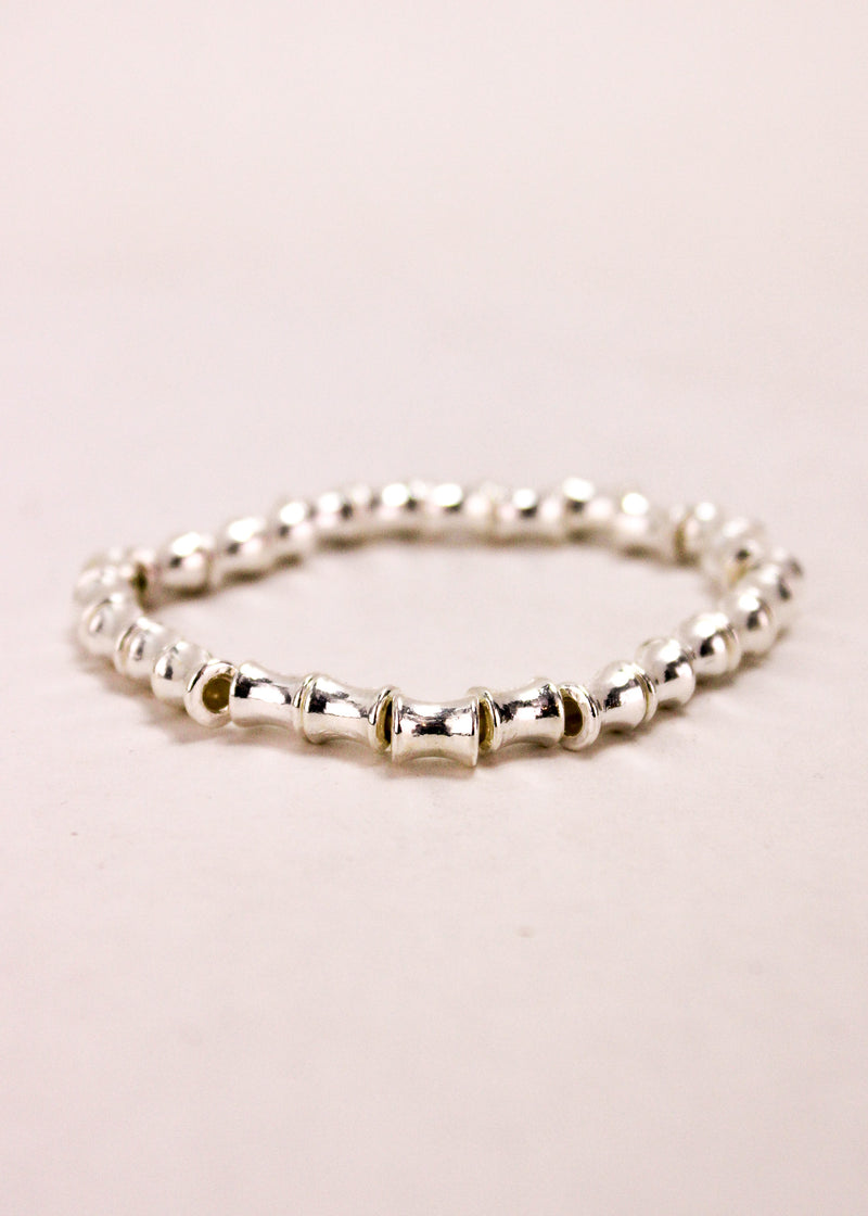 Tube Link Alloy Stretch Bracelet #6