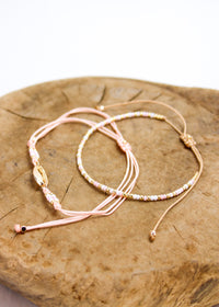 Cowrie Crystal 2 Pack Bracelets | Shop Bali Queen