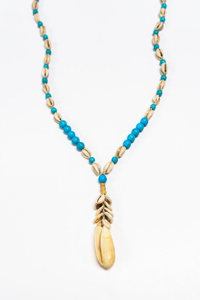 Azure Cowrie Shell Necklace | Shop Bali Queen