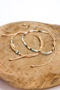 Cowrie Crystal 2 Pack Bracelets | Shop Bali Queen
