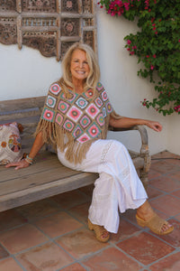 Flower Power Crochet Poncho | Shop Bali Queen