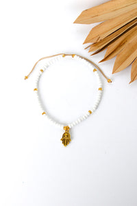 Under the Sun Solid Hamsa Anklet | Shop Bali Queen