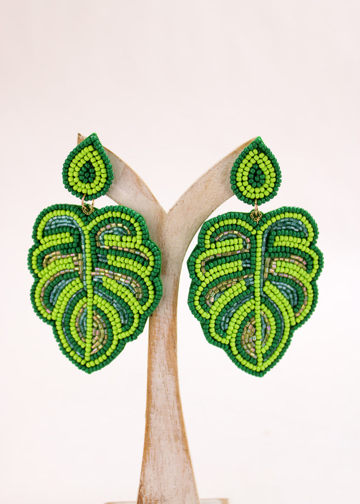 Tiki-licious Leaf Earrings | Shop Bali Queen