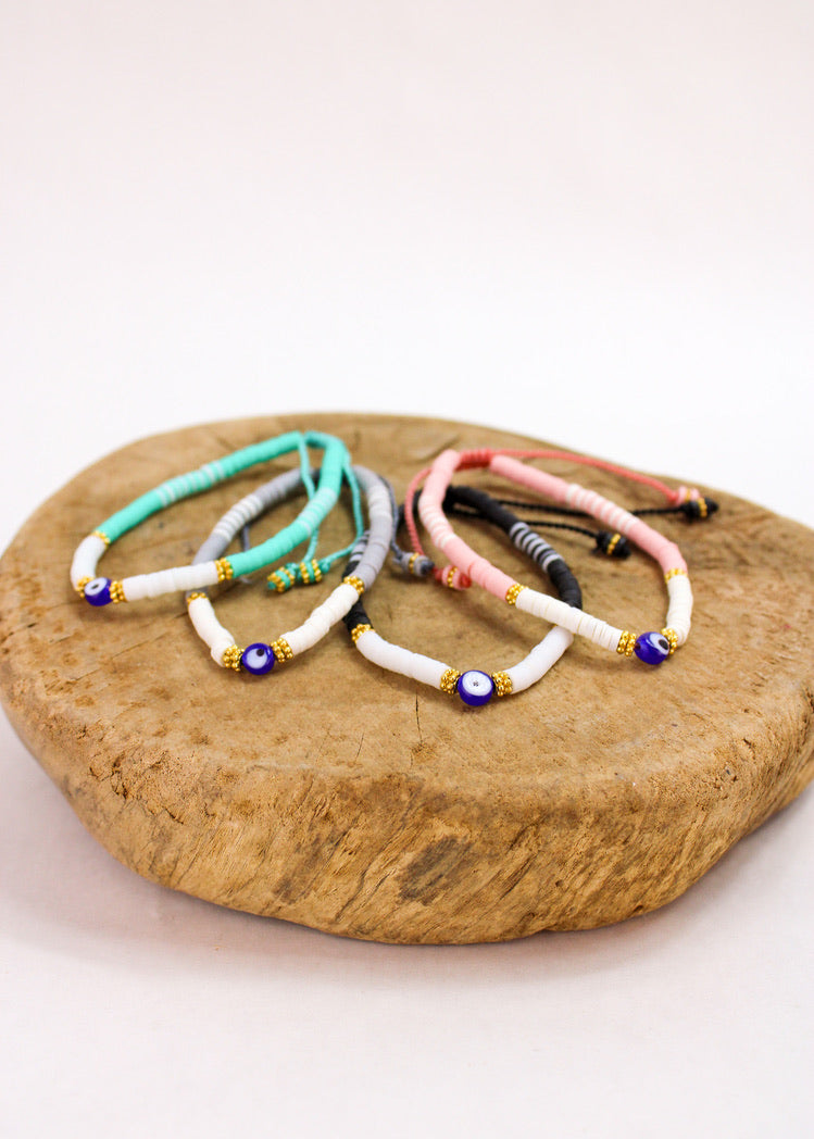 Tubular Evil Eye Bracelet | Shop Bali Queen