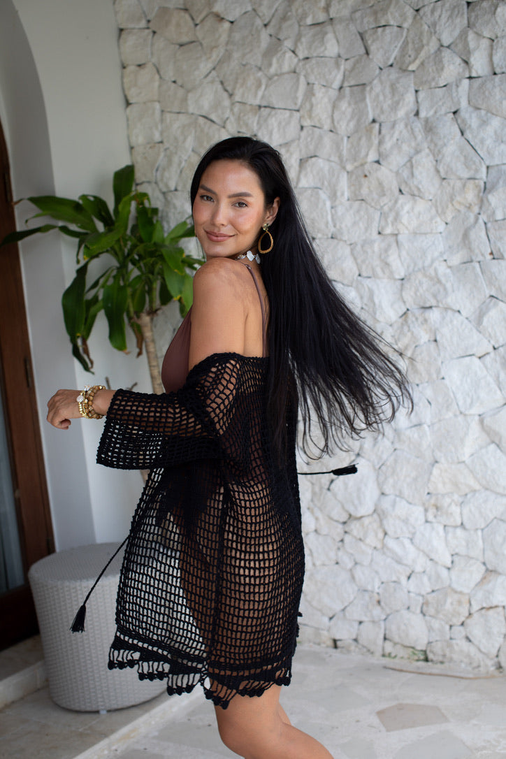 Crochet Magnolia Kimono | Shop Bali Queen