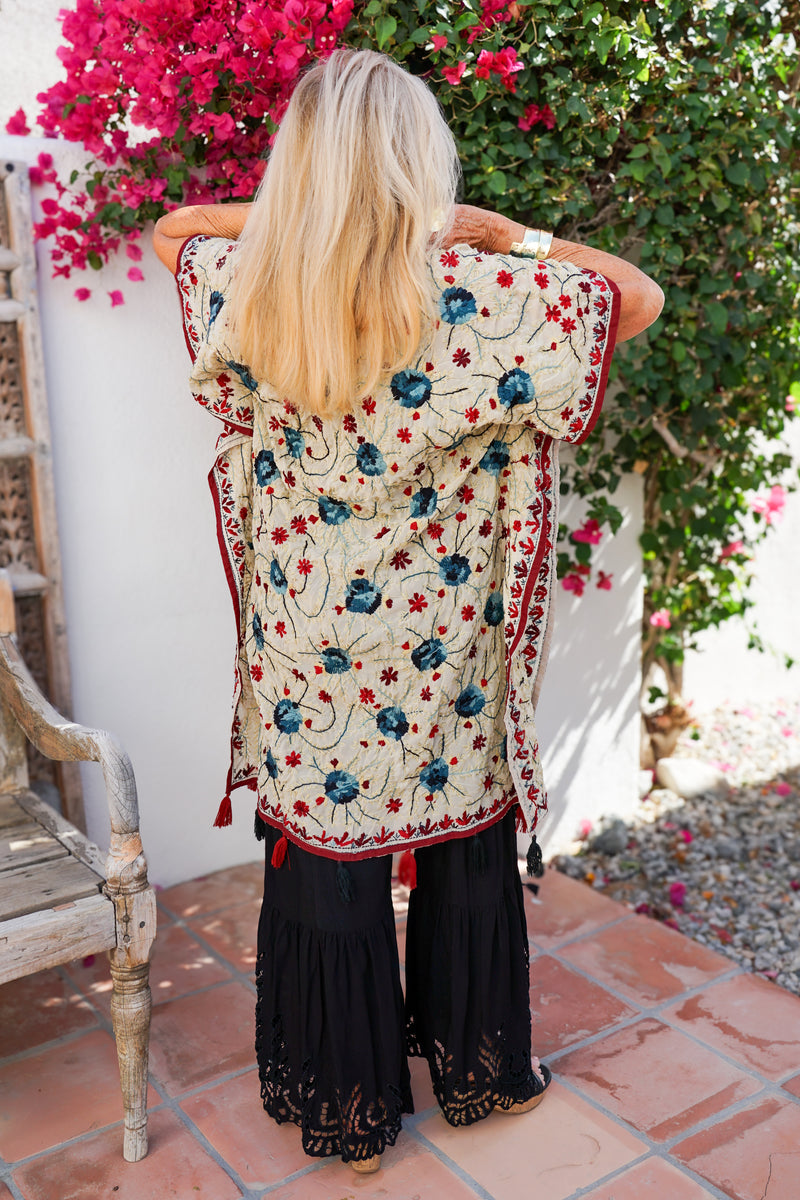 Boho Blossom Long Kimono | Shop Bali Queen