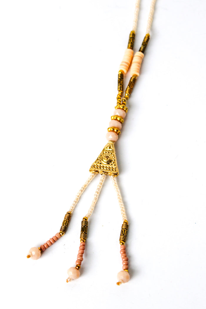 Crystal Pyramid Necklace