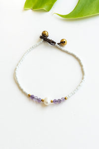 Single Pearl Crystal Bracelet | Shop Bali Queen