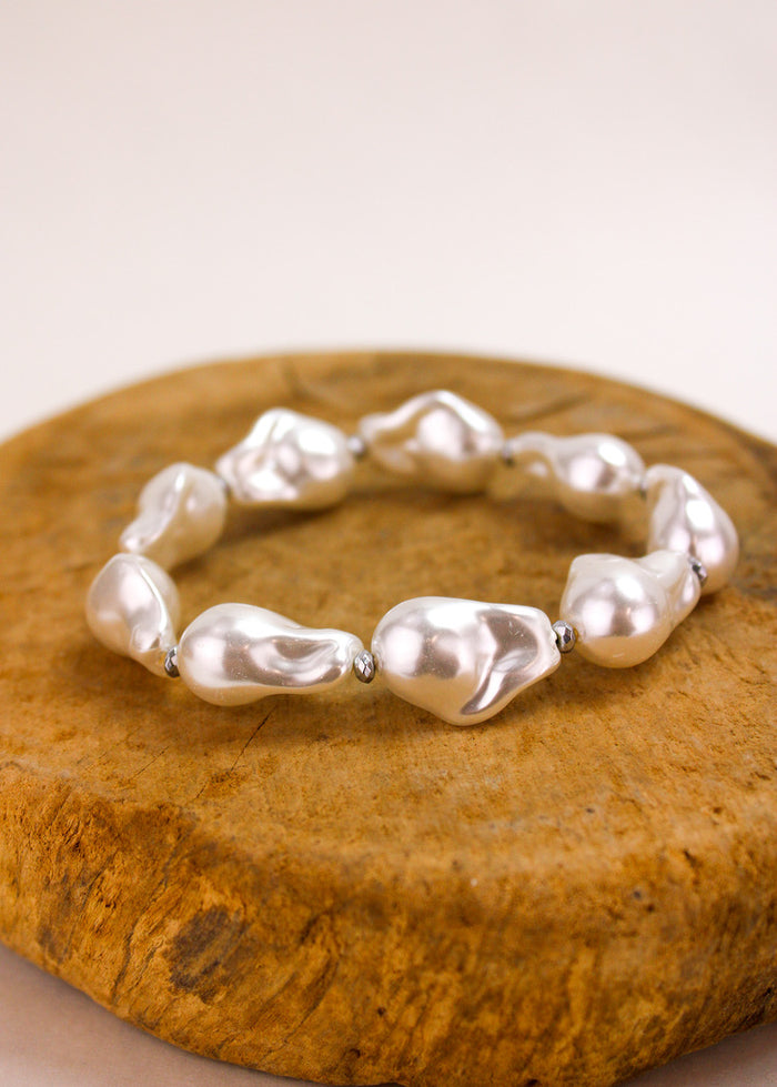 Grandma Pearls Stretch Bracelet