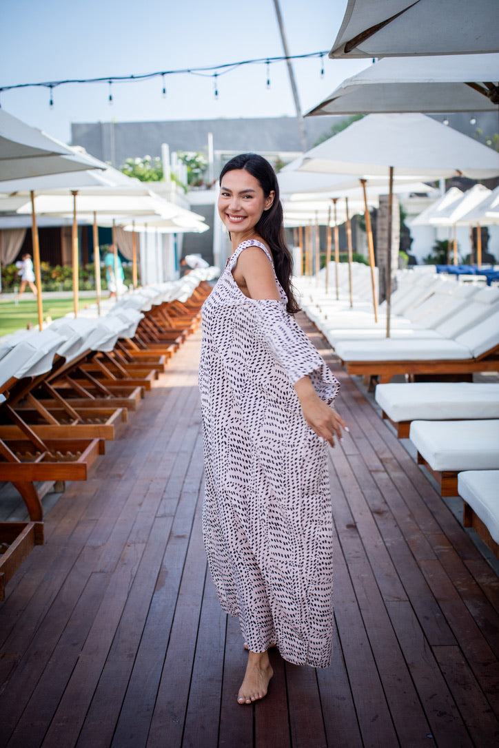 Nativa Open Shoulder Caftan