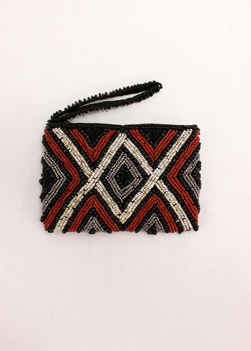 Small Diamond Beaded Coin Bag
