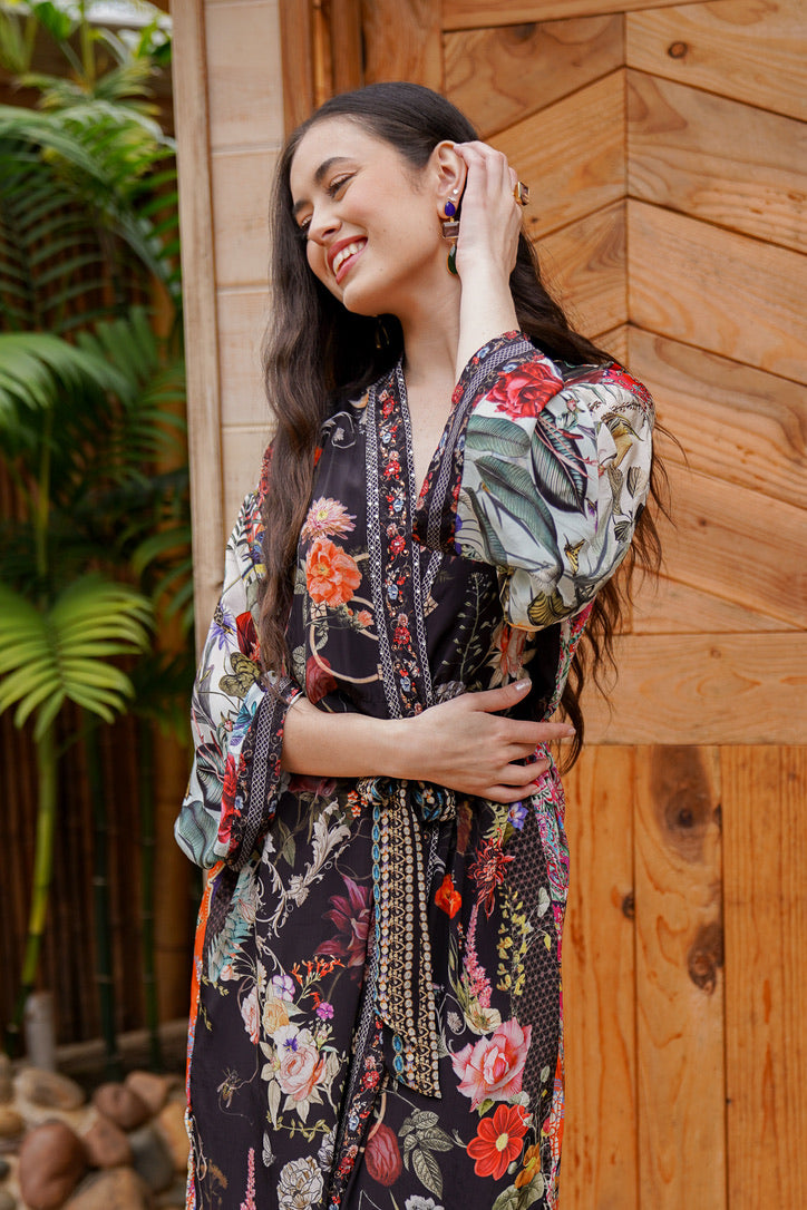 Bombay Tie Jeweled Kimono | Shop Bali Queen