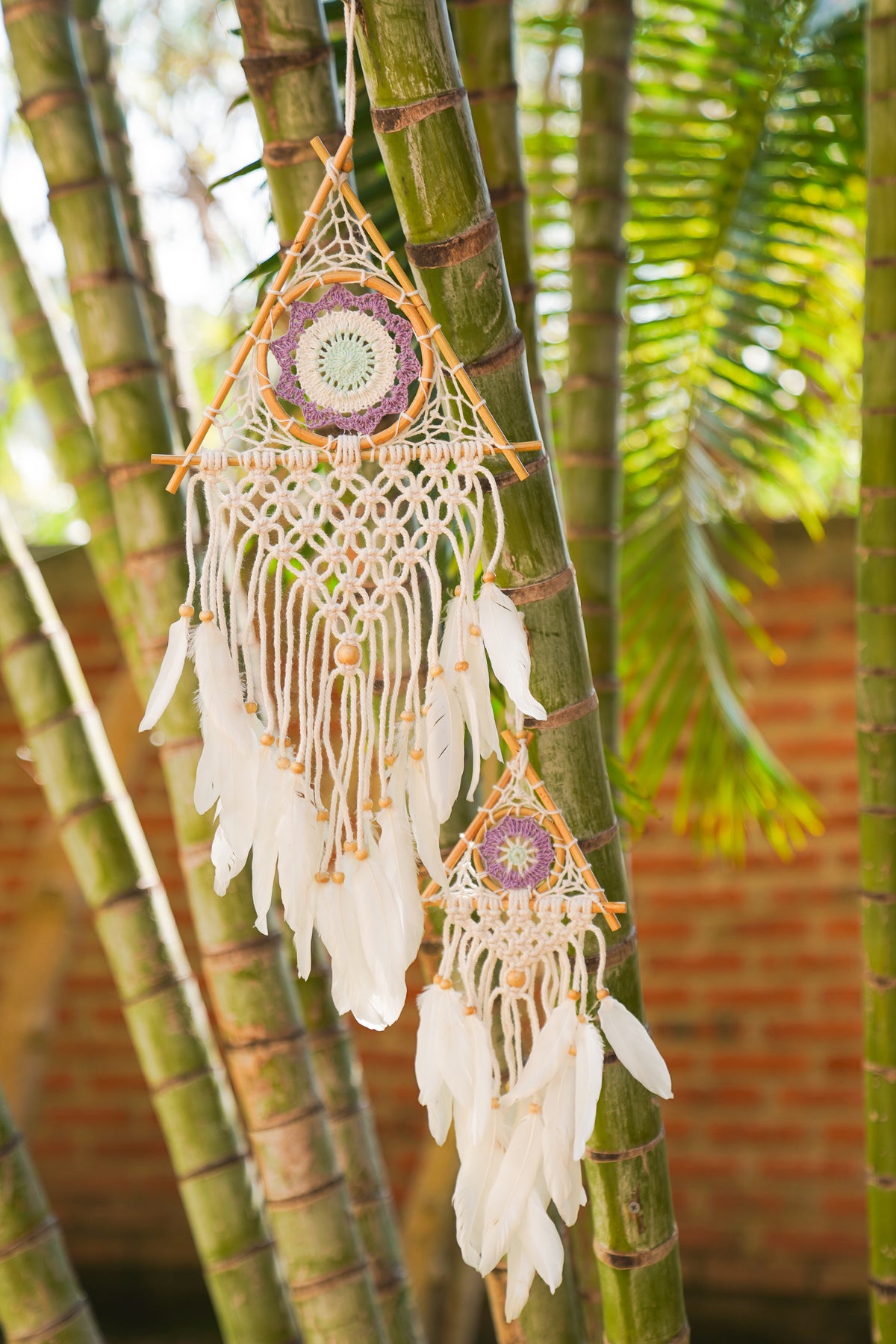 Medium Mandala Triangle Dreamcatcher