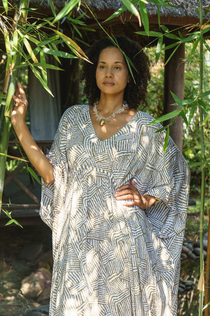 Mojave Cinched Long Caftan | Shop Bali Queen