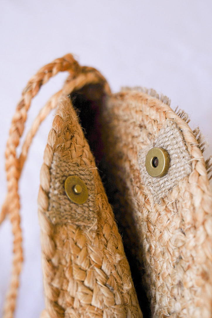 Evil Eye Jute Crossbody | Shop Bali Queen