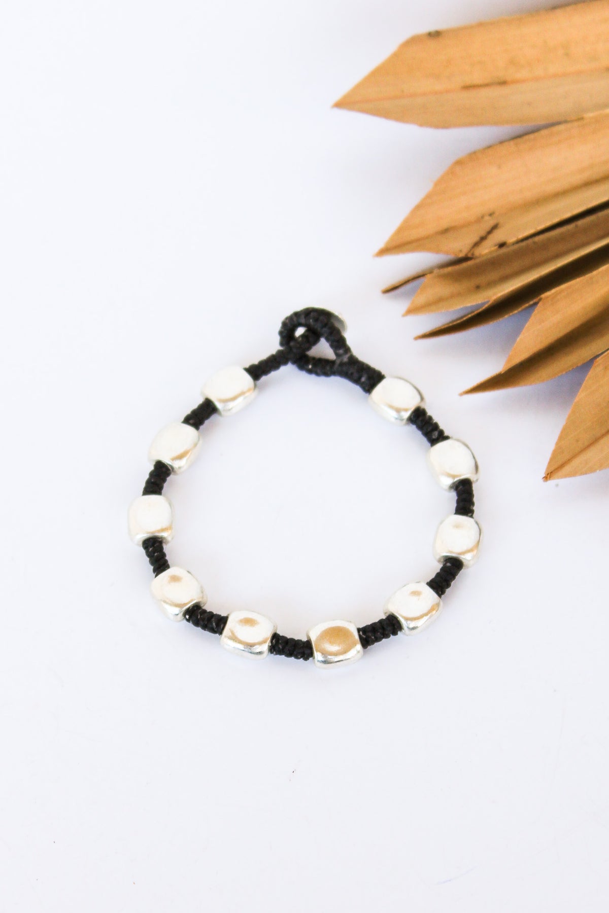 Chunky Hammered Rectangle Alloy Bracelet #28 | Shop Bali Queen
