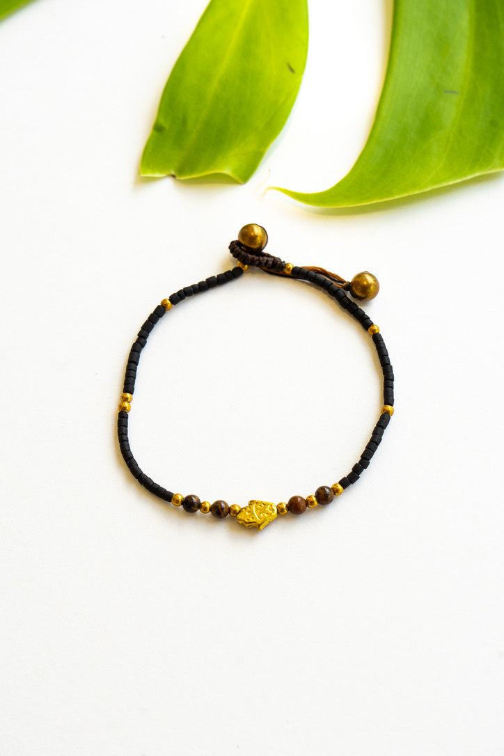 Matte Ceramic Hamsa Bracelet | Shop Bali Queen