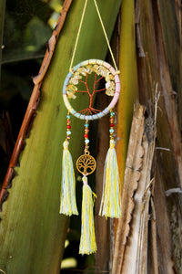 Mini Crystal & Stone Tree of Life Dreamcatcher