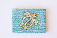 Turtle Beaded Coin Bag